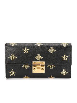 Padlock Continental Bees Wallet on Chain