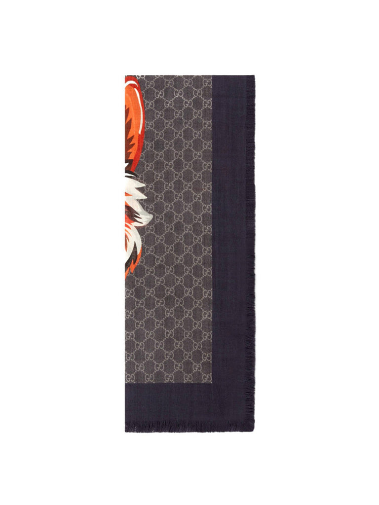 GG Scarf Wolf Web Motif