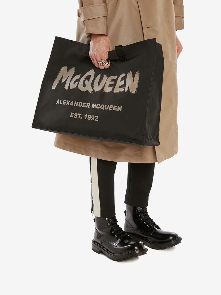 East West McQueen Graffiti Tote