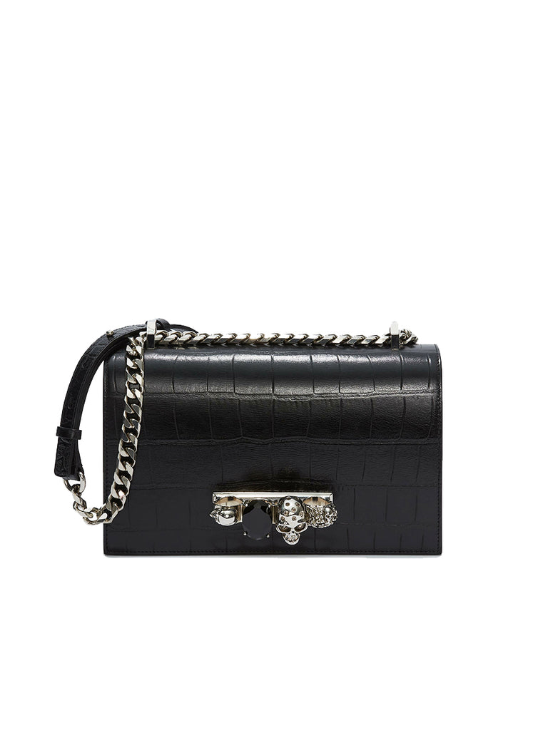 Alexander Mcqueen Jewelled Satchel in Black Designer Bags – COSETTE