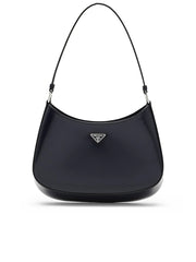 Cleo Brushed Leather Shoulder Bag in Baltic Blue