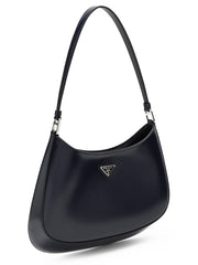 Cleo Brushed Leather Shoulder Bag in Baltic Blue