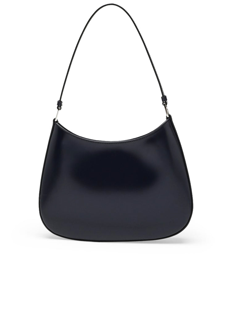 Cleo Brushed Leather Shoulder Bag in Baltic Blue
