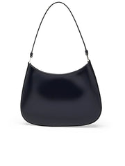 Cleo Brushed Leather Shoulder Bag in Baltic Blue