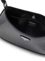Cleo Brushed Leather Shoulder Bag in Baltic Blue