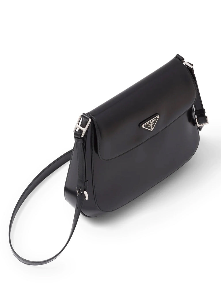 Cleo Brushed Leather Medium Shoulder Bag with Flap – COSETTE