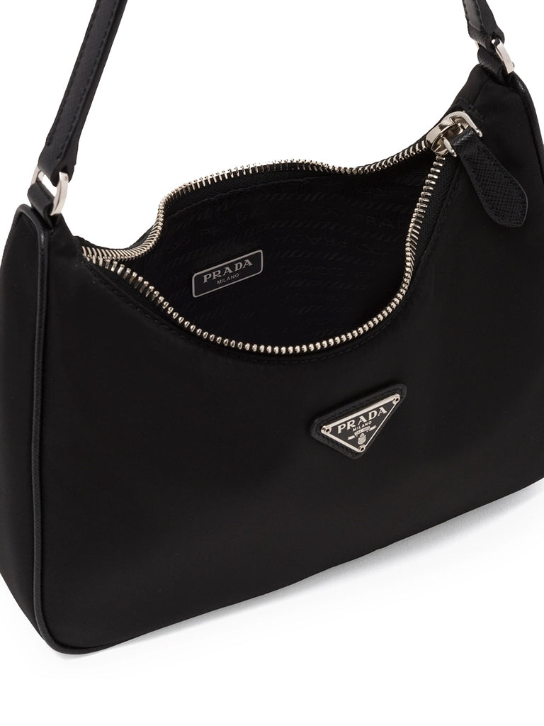 Re Nylon Changing Bag in Black - Prada