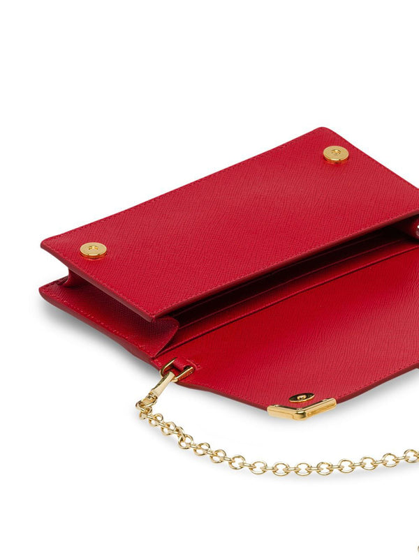 Cahier Saffiano Mini Crossbody Bag in Fiery Red COSETTE