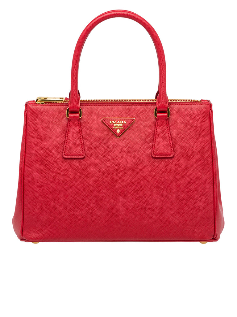 Galleria Saffiano Leather Medium Bag in Fiery Red