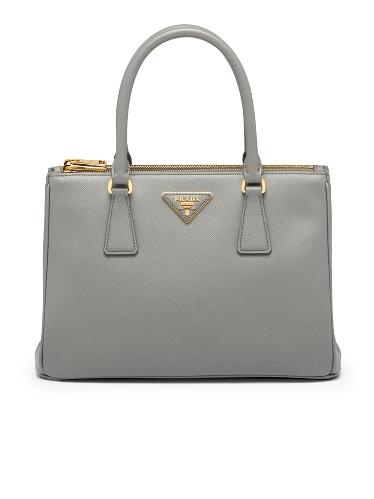 Galleria Saffiano Leather Medium Bag in Grey
