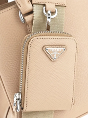 Galleria Saffiano Leather Mini Bag in Cameo Beige