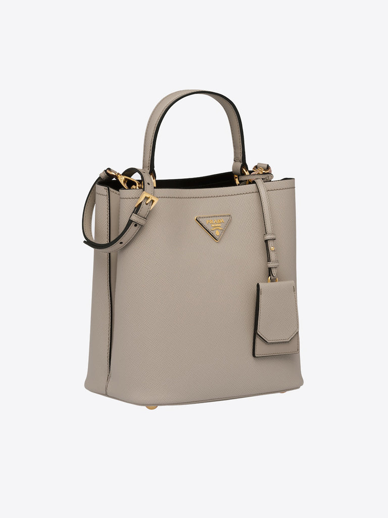 Prada - Medium white Saffiano leather Prada Panier bag ($2,550)