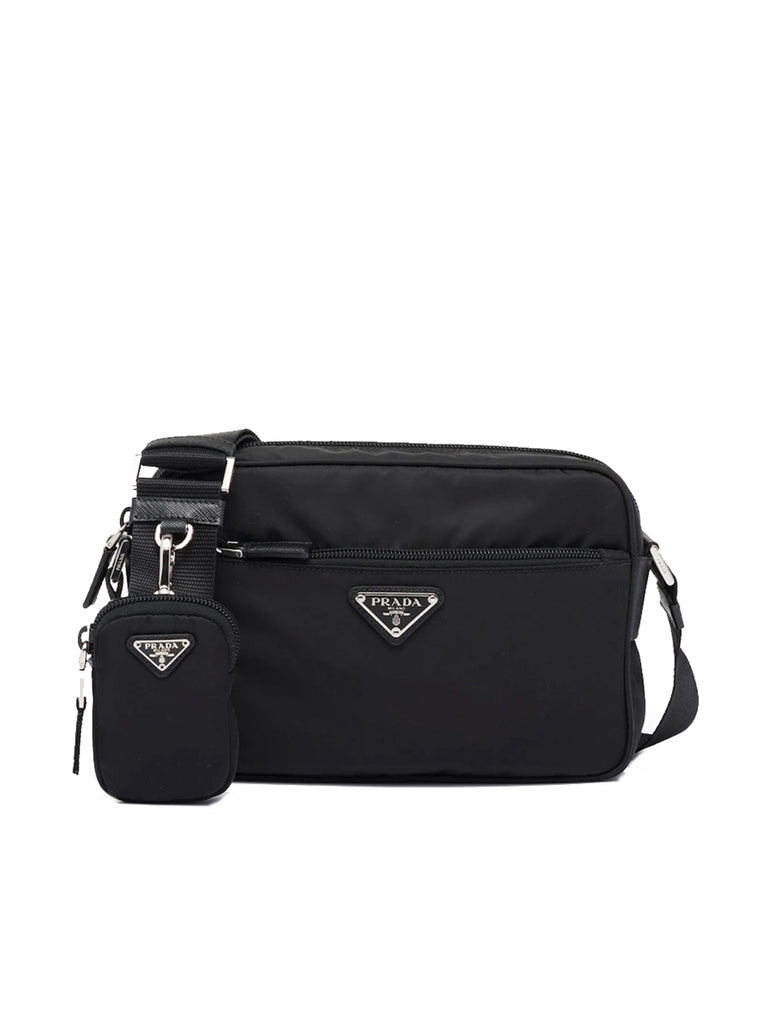 Re-Nylon Shoulder Bag in Black
