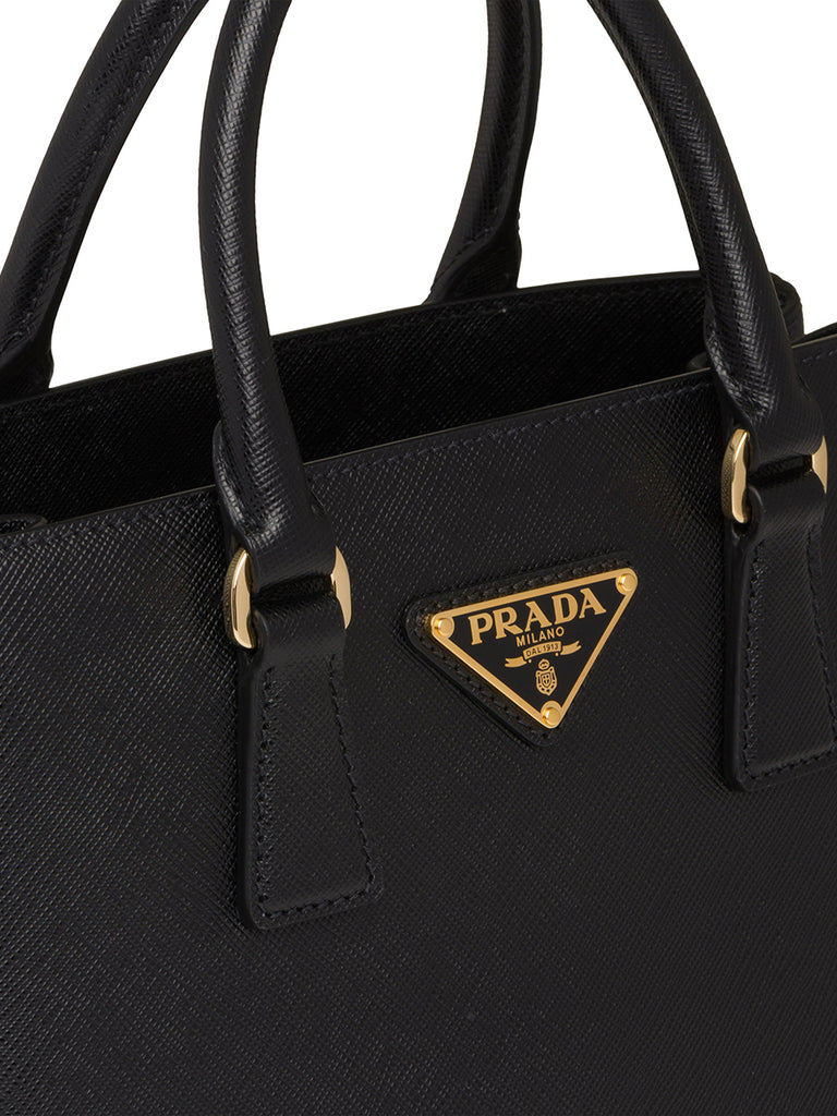 Prada XL Galleria Black Saffiano Leather Tote