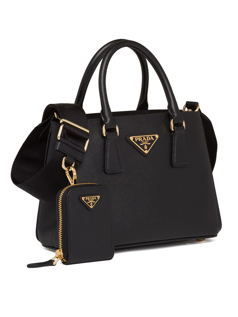 Prada Saffiano Leather Handbag in Black