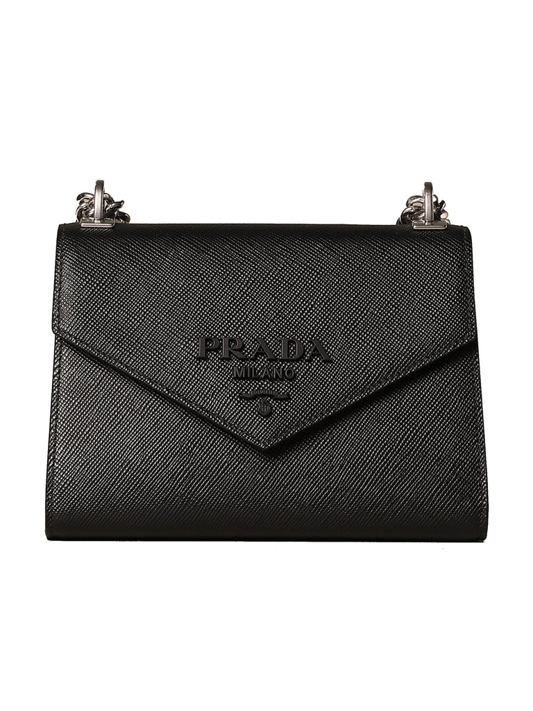 PRADA | Black Saffiano Leather Prada Monochrome Bag