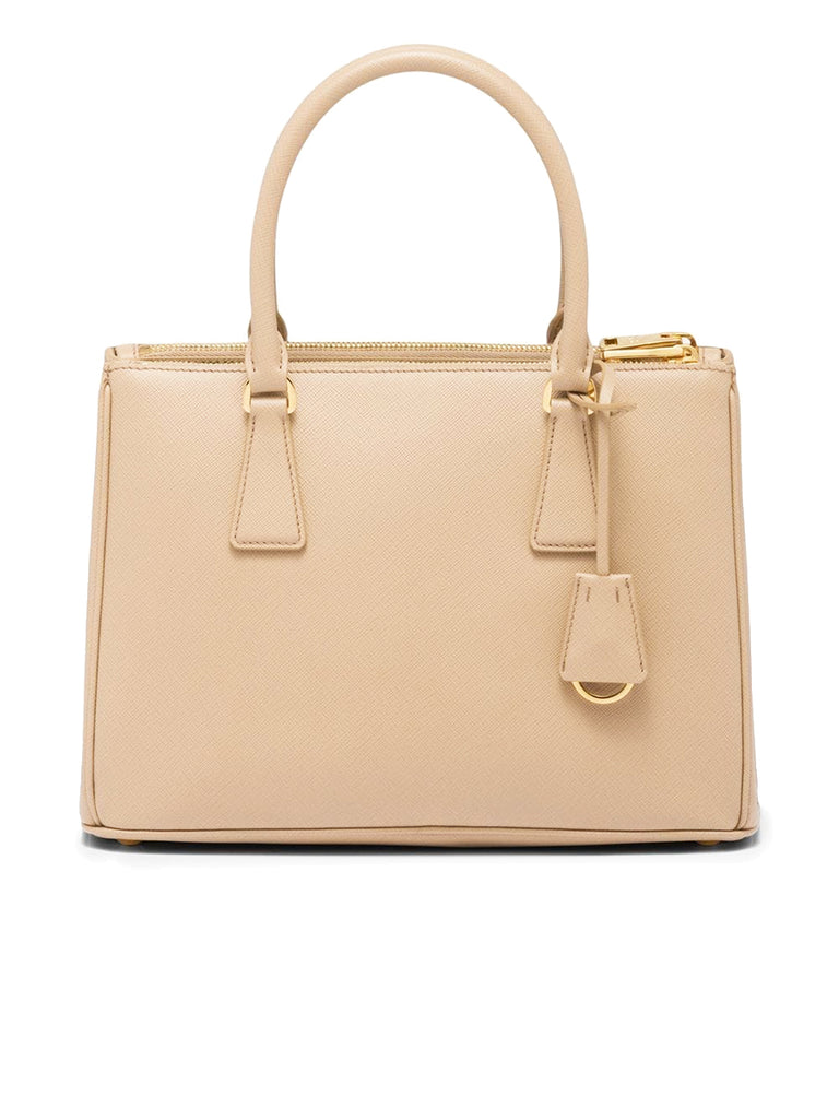 White Prada Galleria Saffiano Leather Mini-bag