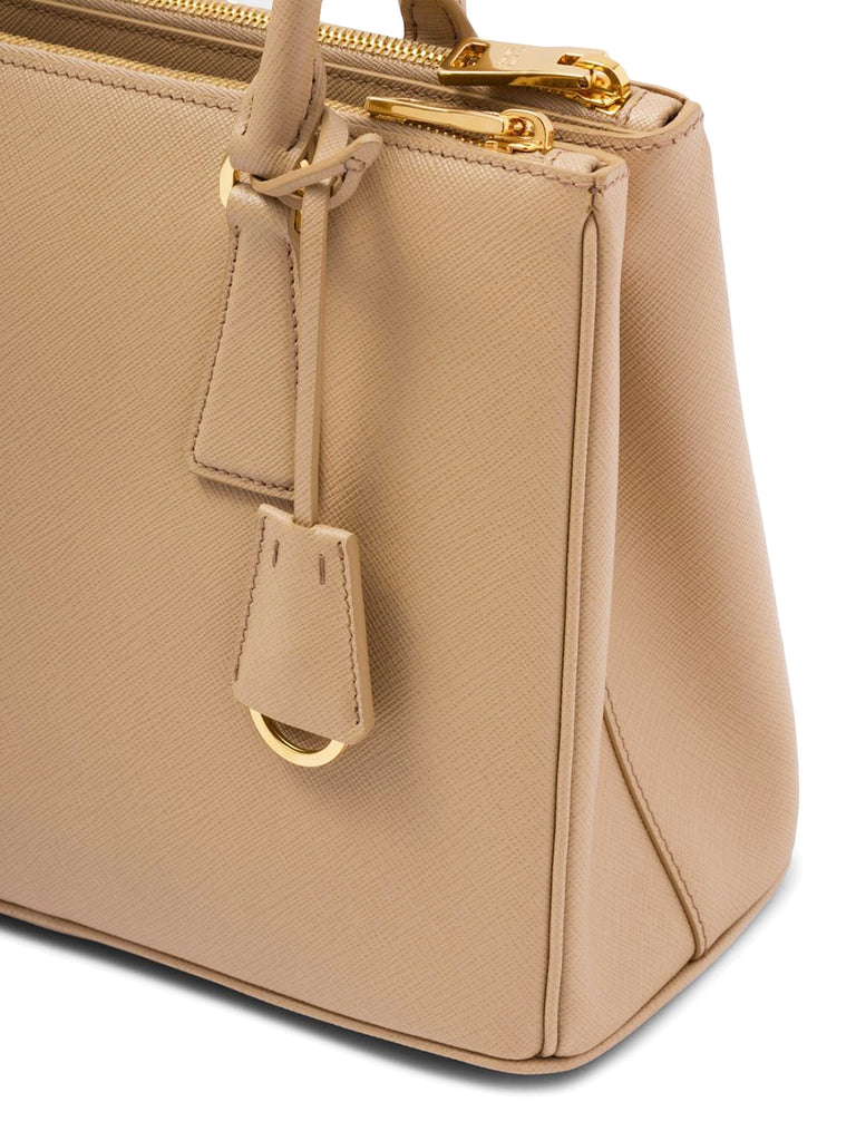 Galleria Saffiano Leather Small Bag in Cameo Beige – COSETTE