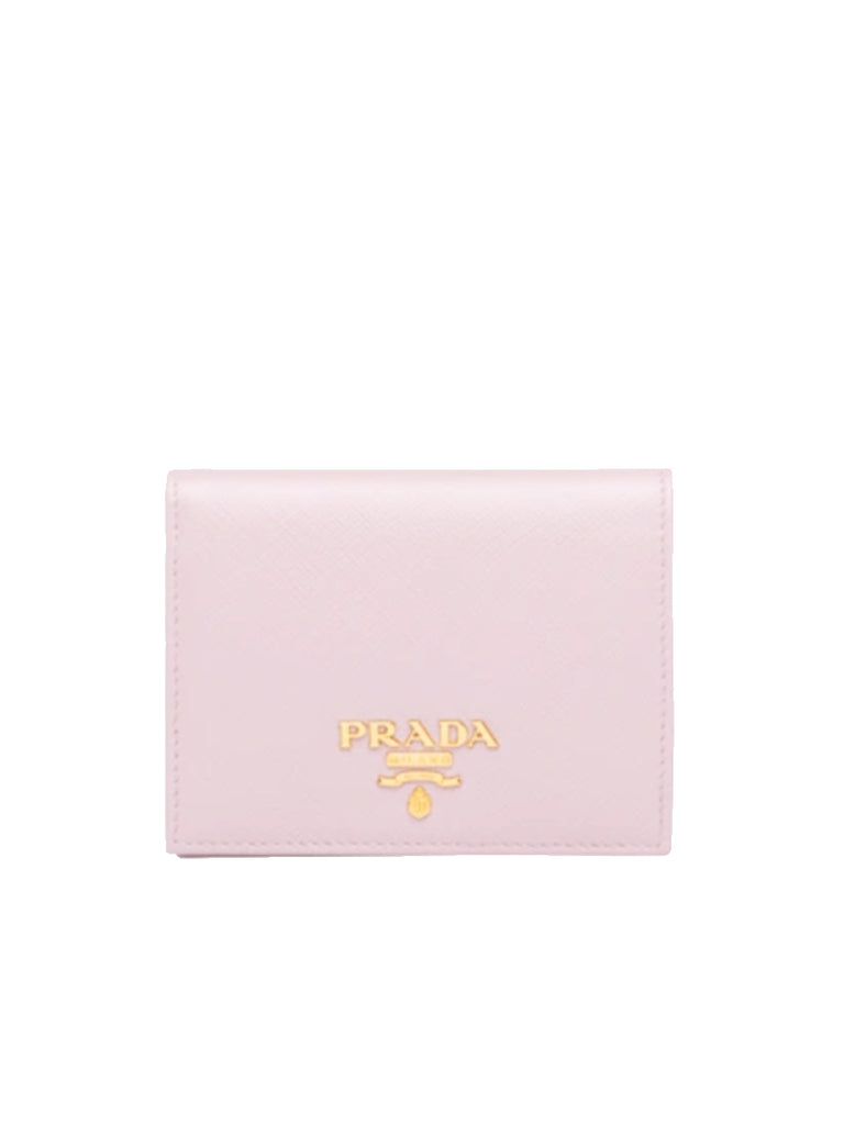 Small saffiano leather wallet hot sale