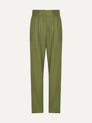 Rurutu Pleated Wool Slim-fit Pants
