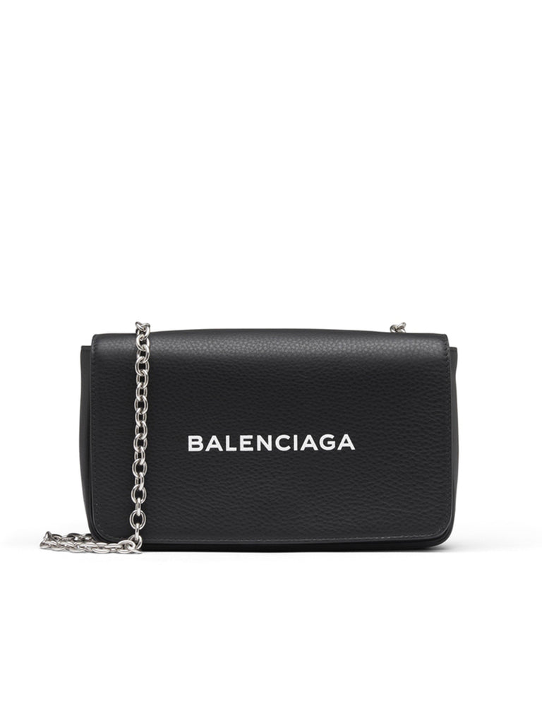 BALENCIAGA | Chain Wallet in Black | Snap closure