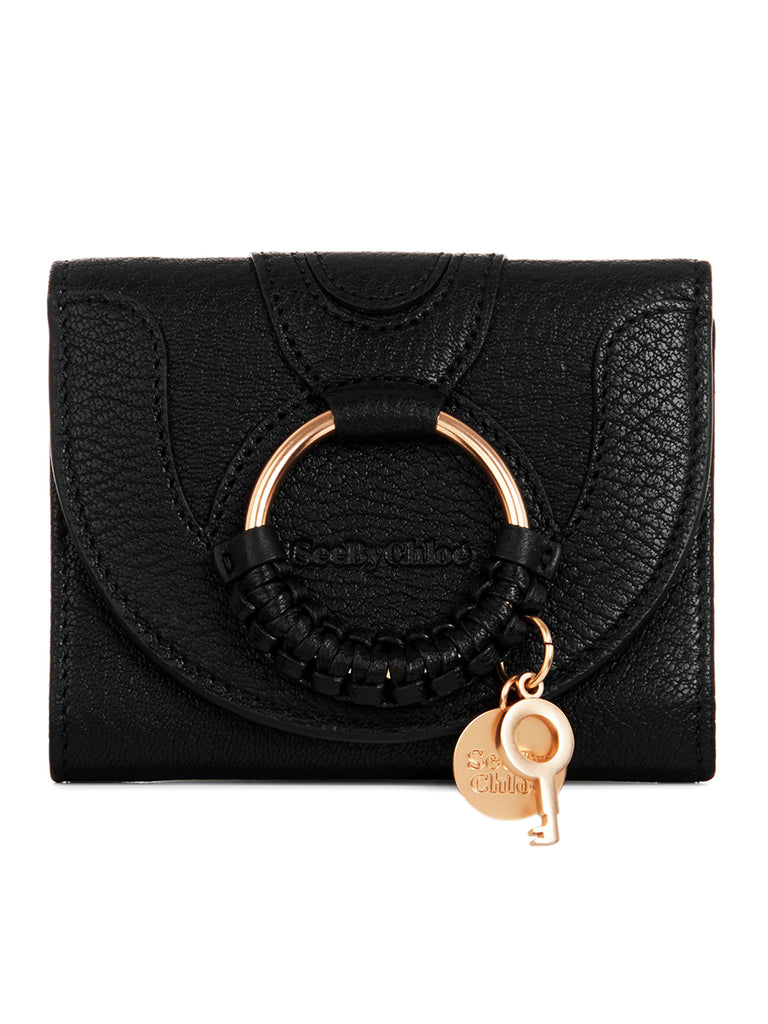 Hana Trifold Wallet in Black