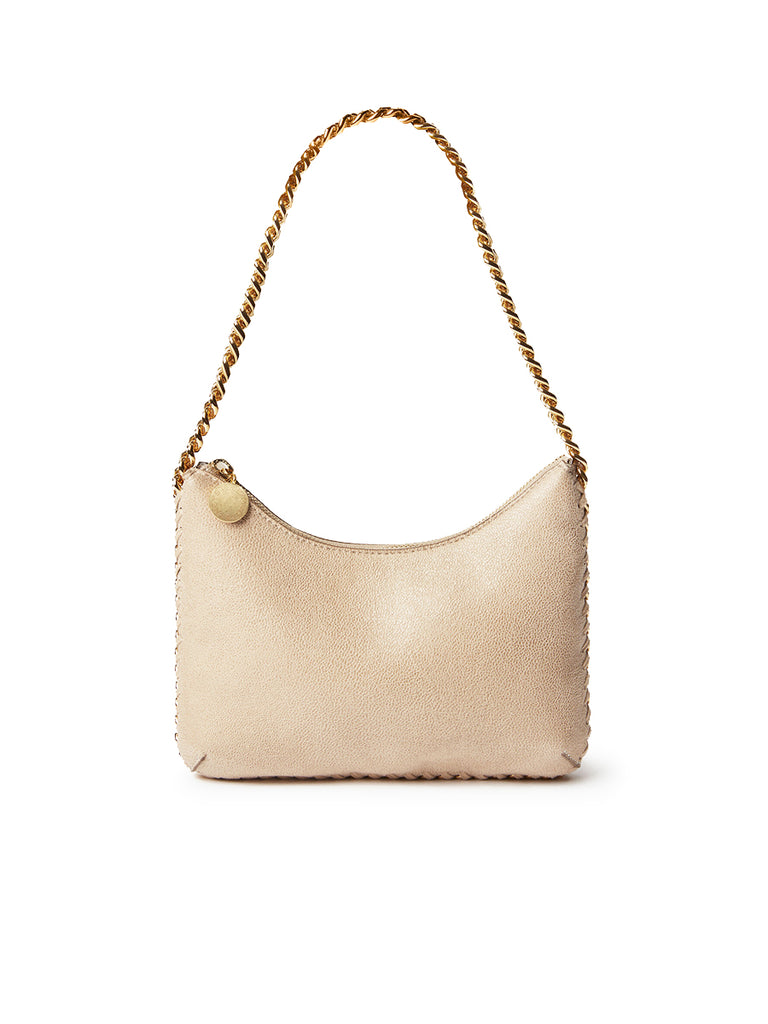 Falabella Zip Mini Shoulder Bag in Cream