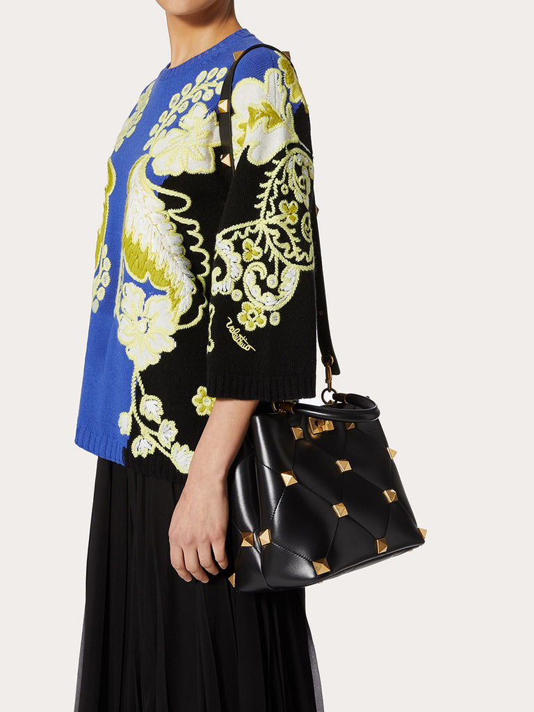 Roman Stud The Handle Bag in Nappa
