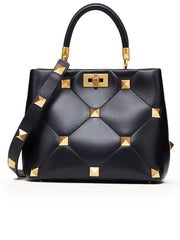 Roman Stud The Handle Bag in Nappa