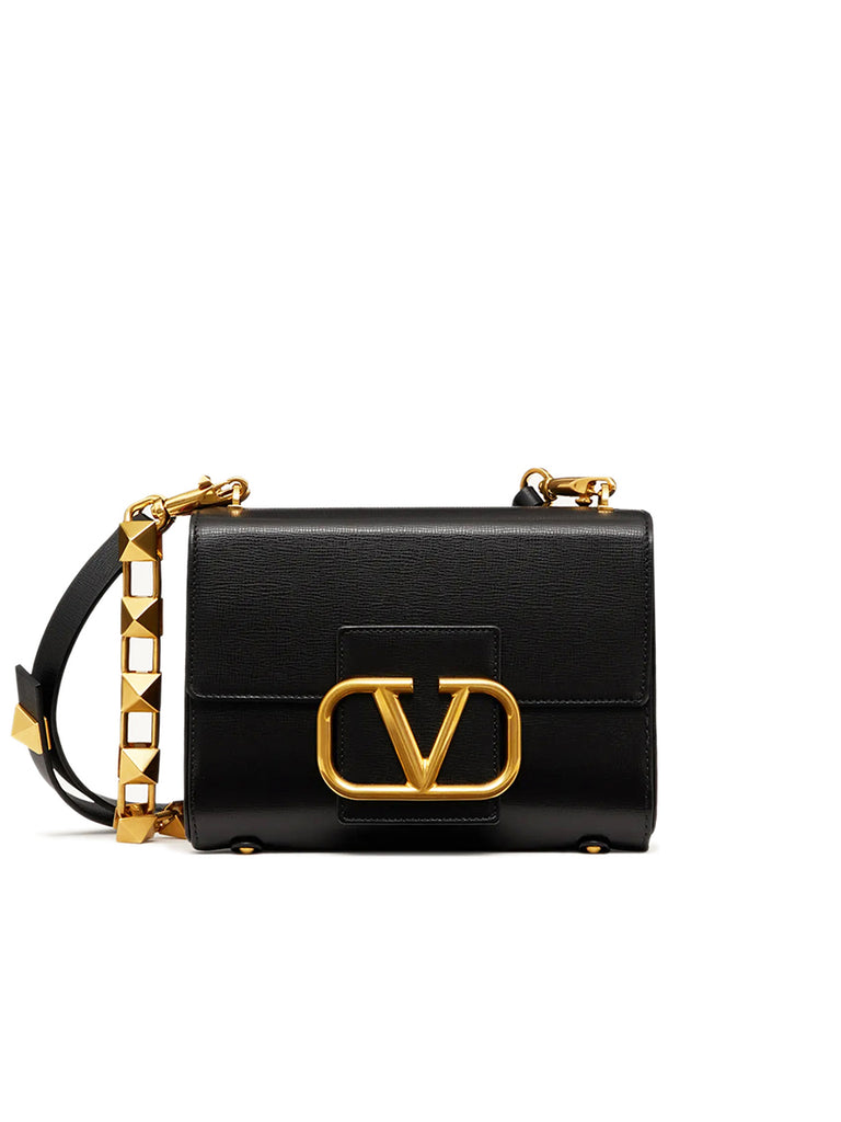 Valentino Stud Sign Grainy Calfskin Shoulder Bag | Cosette