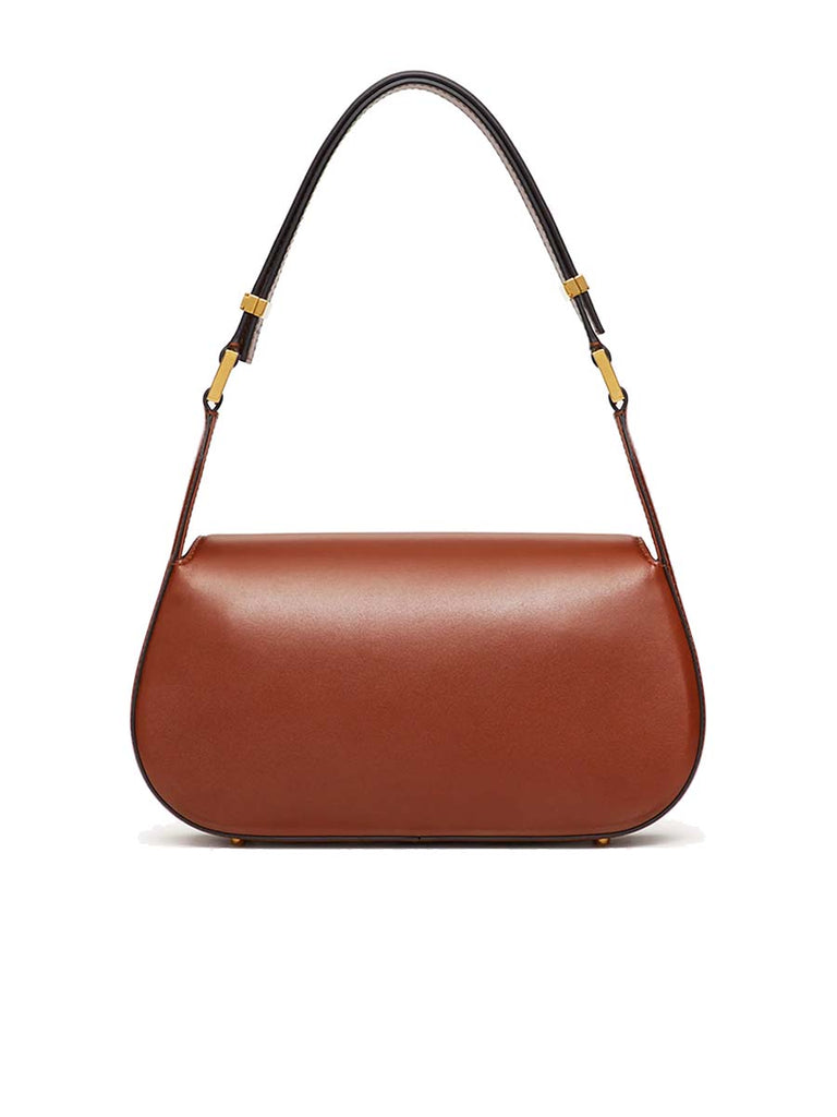 Vlogo Chain Shoulder Bag in Bronze