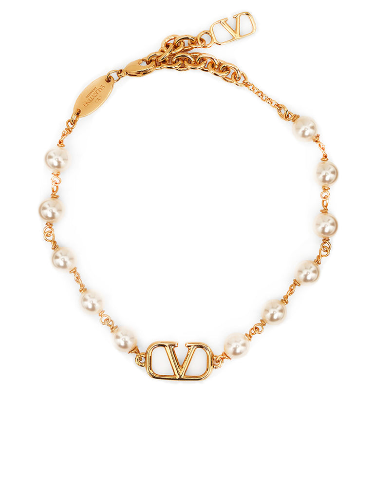 Vlogo Signature Bracelet with Pearls