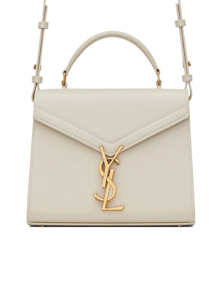 Saint Laurent Cassandra Mini Top Handle Bag in Grain de Poudre Embossed Leather