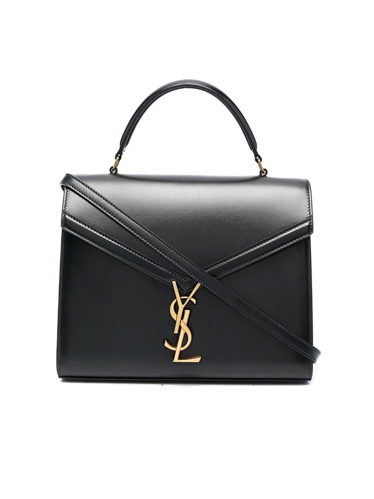 Saint Laurent Cassandra Medium Top Handle Bag in Shiny Leather