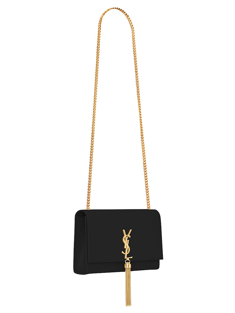 Saint Laurent Small Kate Tassel Chain Bag in Black