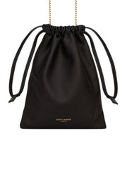 Saint Laurent Paris Drawstring Pouch in Lambskin