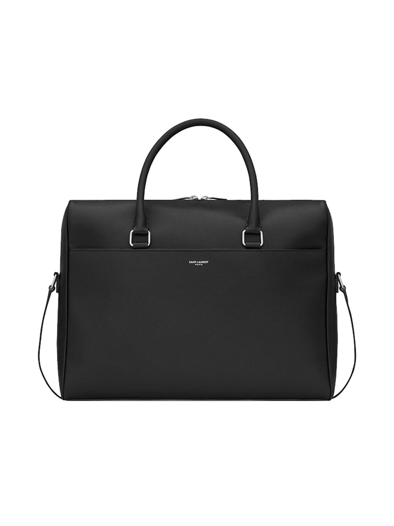 Duffle Briefcase in Grain De Poudre Embossed Leather