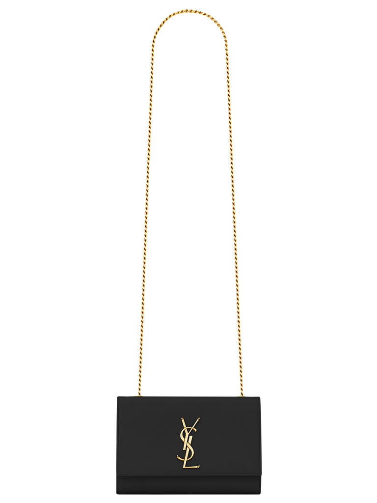 Classic Small Kate in Black Grain de Poudre Textured Leather