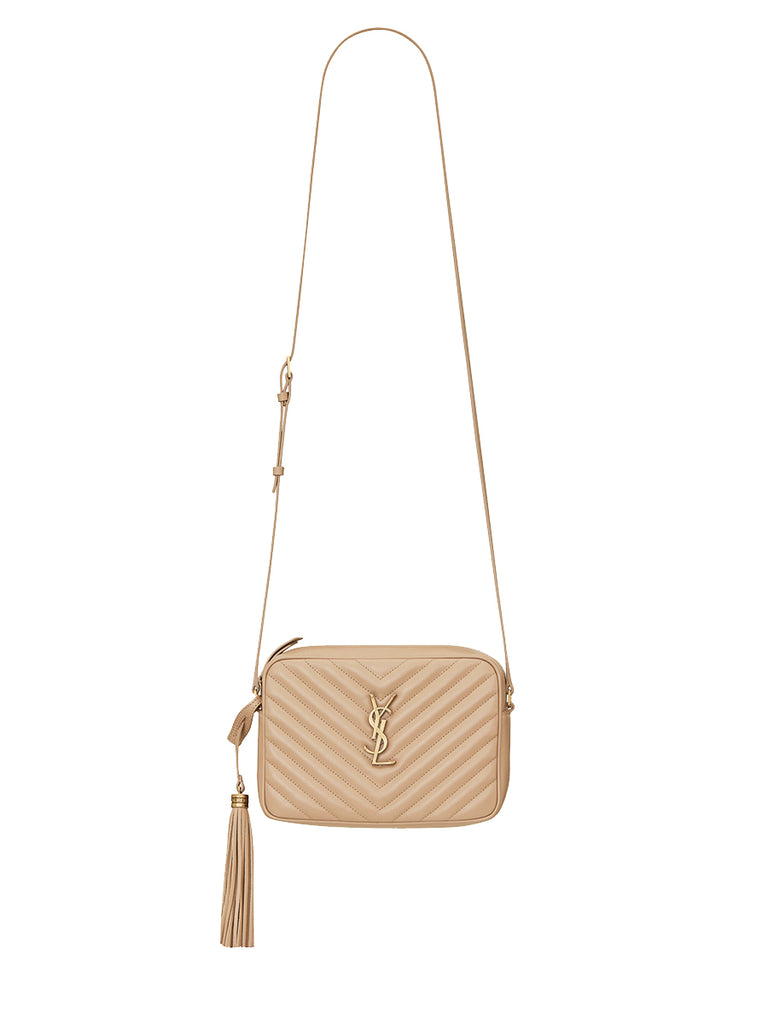 Lou Camera Bag in Quilted Leather Beige – COSETTE