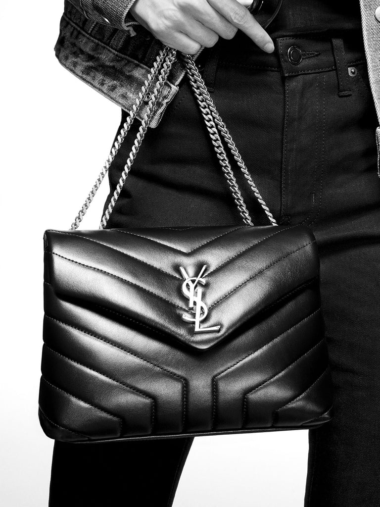 Saint Laurent Small Loulou Chain Leather Shoulder Bag