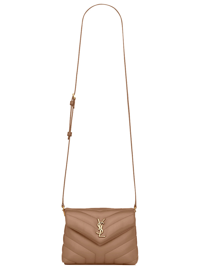 Saint Laurent Loulou Toy Bag in Matelasse 'Y' Leather in Taupe
