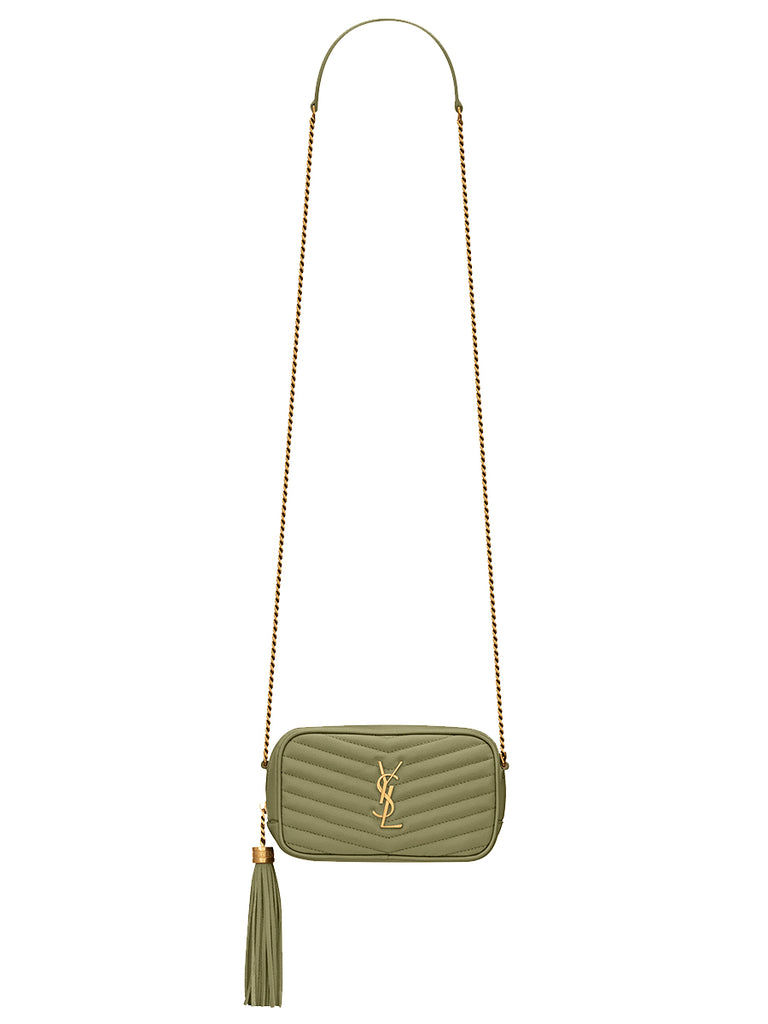 YSL Lou Mini Bag in Gold Sand Cosette