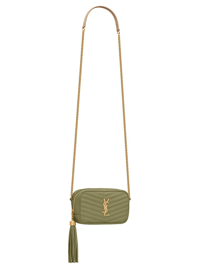 YSL Lou Mini Bag in Gold Sand Cosette