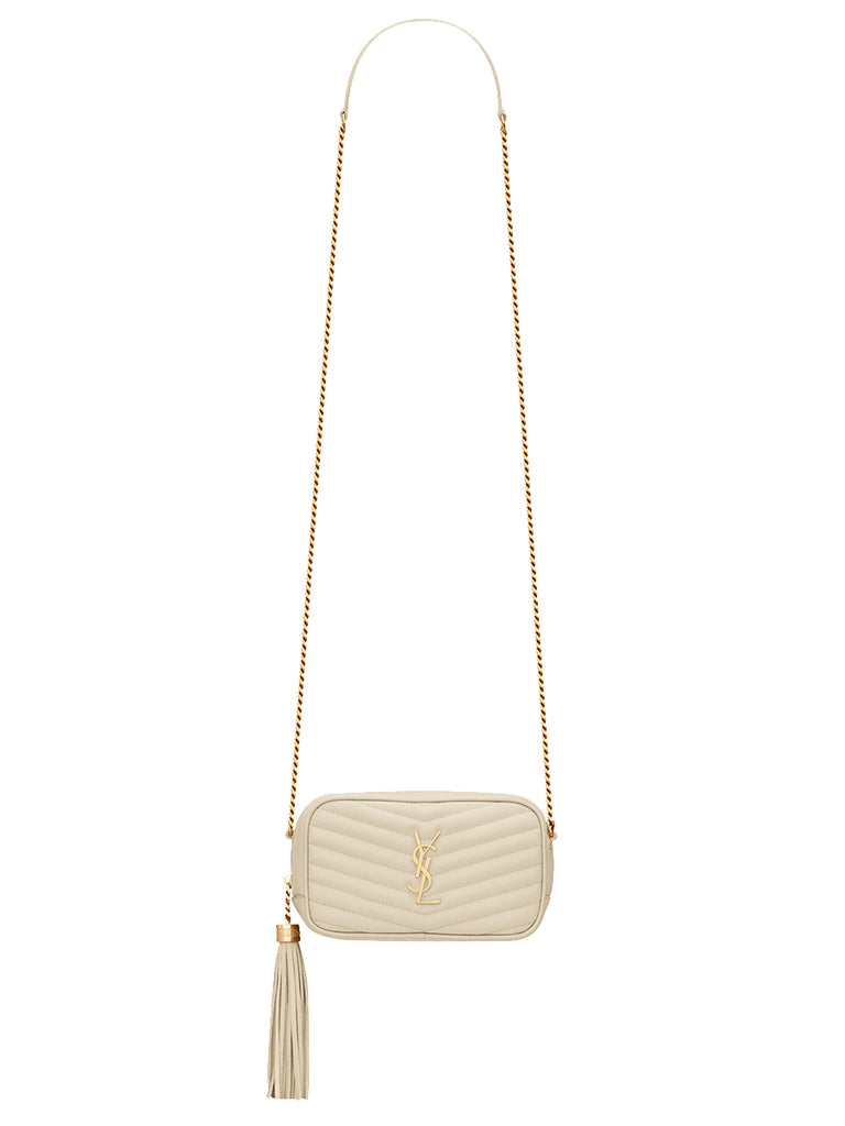 Lou mini bag in grain de poudre embossed leather