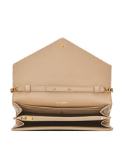 Monogram Chain Wallet in Mix Matelasse Grain de Poudre Embossed Leather