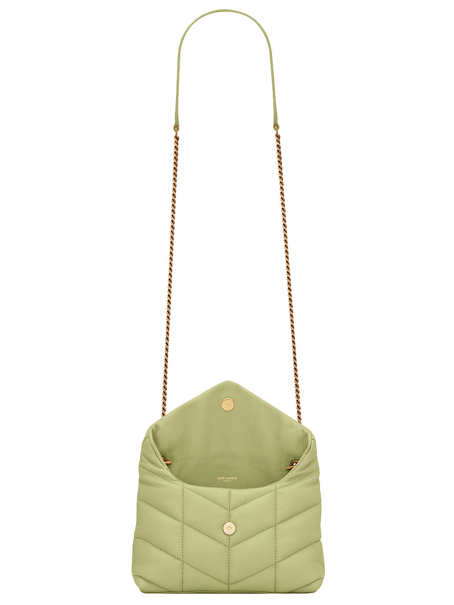 puffer toy bag in quilted lambskin