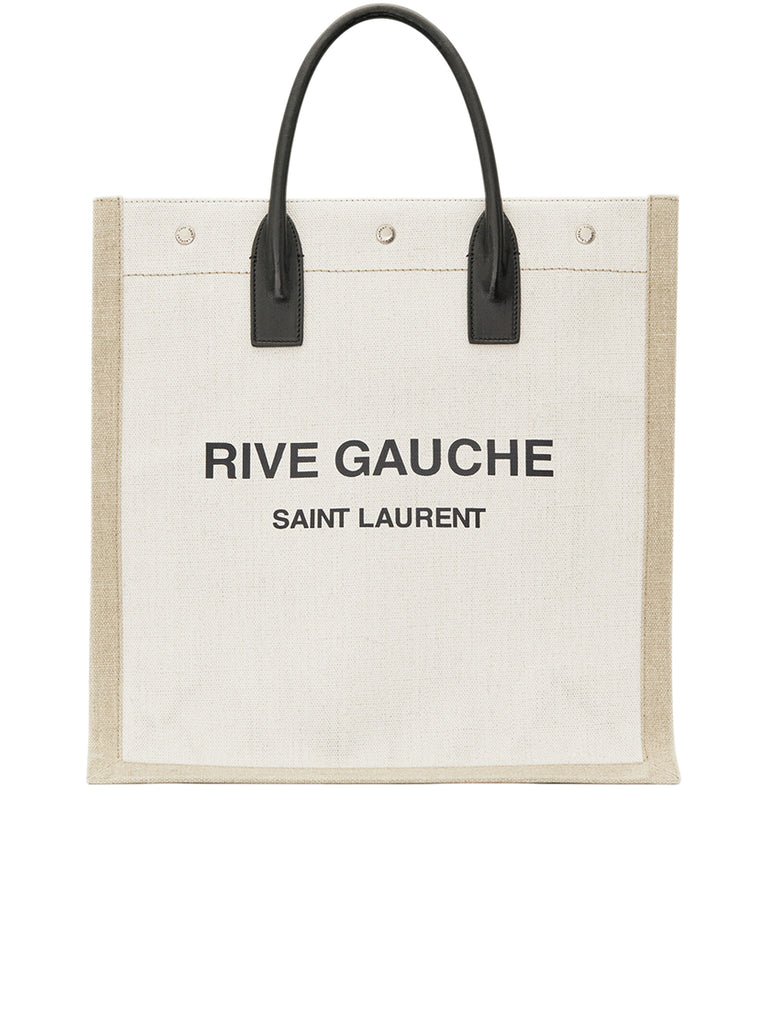 Rive Gauche N/S Shopping Bag in Linen and Cotton